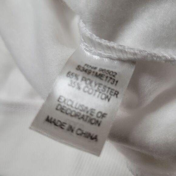 NEW S Johnny Was style embroidered floral cuffed oversized sweatshirt small NWT - Picture 7 of 10